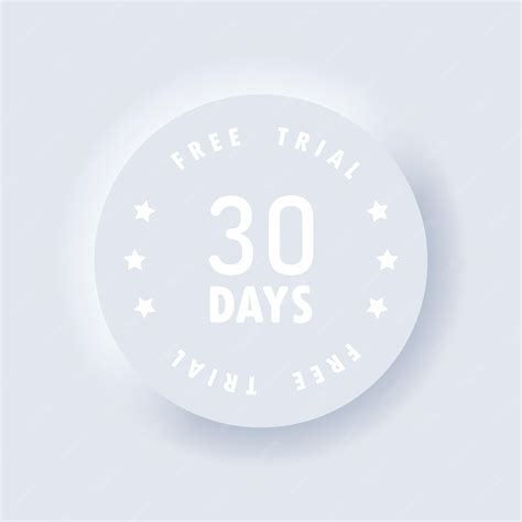 Free trial. 30 days free trial icon. vector. free trial badges ...