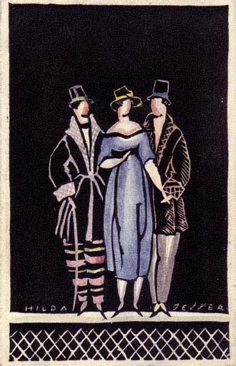 WW # 1011 Hilda Jesser - Wiener Werkstätte Postkarten
