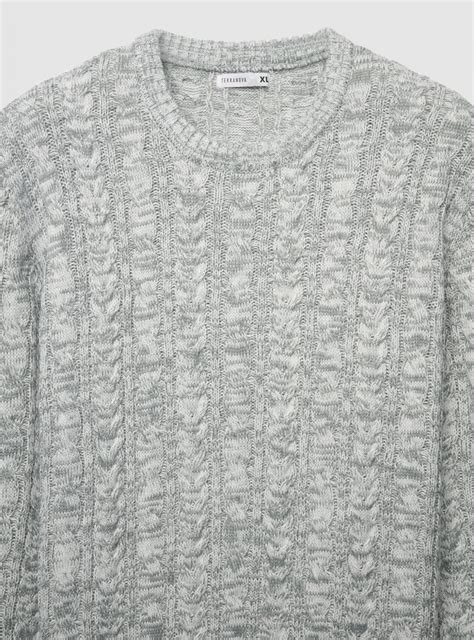 Maglia trecce a girocollo Grigio chiaro vanise - Acquista Online ...