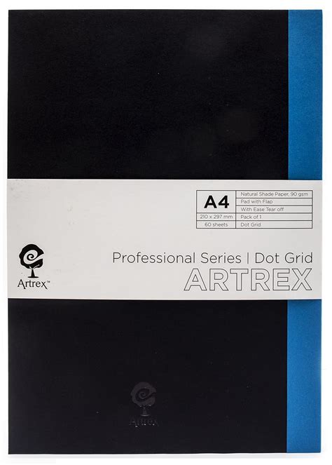 Artrex Professional A4 DOT Grid Notebook PAD with Flap : Amazon.in ...