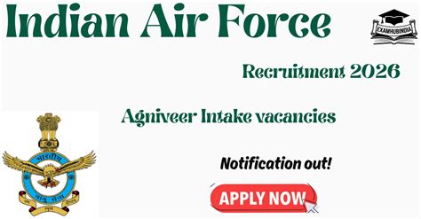Indian Air Force IAF Agniveer Intake 01/27 Recruitment 2026