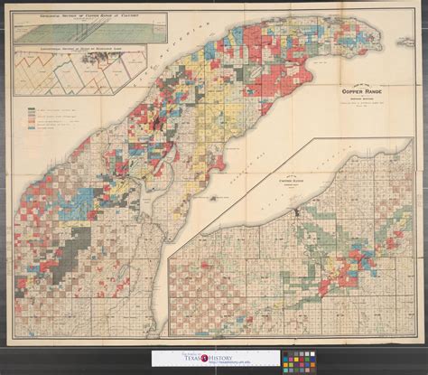 Map of the Copper Range of Northern Michigan. - The Portal to Texas History