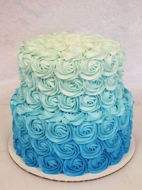 Blue Ombre Cake in Bangalore (2 kg) - CakeStudio