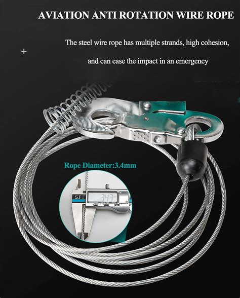 Self Retracting Lifeline Fall Arrest Block Inertia India | Ubuy