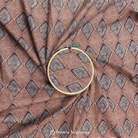 Red Abstract Printed Cotton Fabric – Mamta Collection