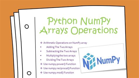 Array Operations in Python 的图像结果