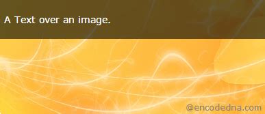 How to Add a Transparent Text over an Image using only CSS