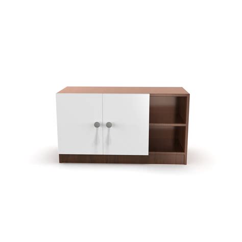 Skye Shoe Rack with Door - Brazilian walnut and Frosty white | Neehv ...