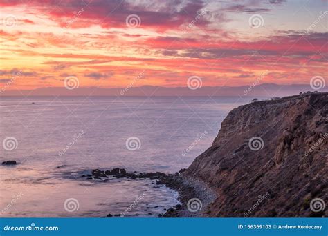 Vicente Bluffs Reserve after Sunset Stock Image - Image of north, long ...