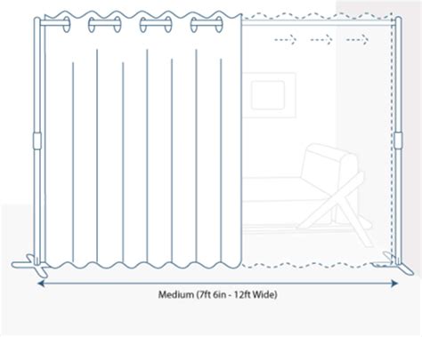 Buy End2End Room Divider Kit - Medium A, 8ft Tall x 7ft 6in - 12ft Wide ...
