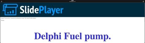 Image result for Delphi Injection Pump Over Speed