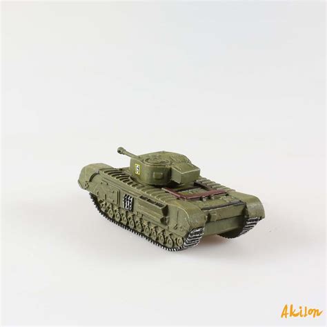 Churchill, Char MK IV, Véhicule Militaire Miniature 1/87 - AKILON