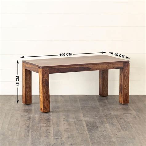 Buy Helios Swastik Sheesham Wood Coffee Table - Brown from Helios by ...