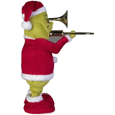 Animated Plush Grinch Playing Trombone, 12in | At Home