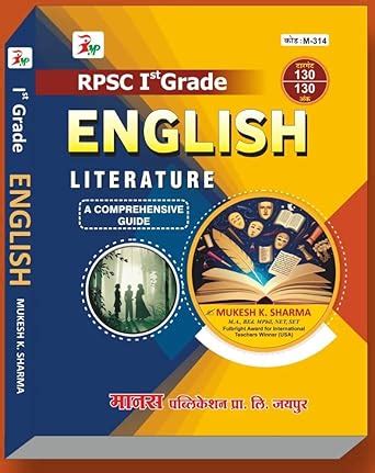 Manas Publication English Literature Book (RPSC Ist Grade ) : MUKESH K ...