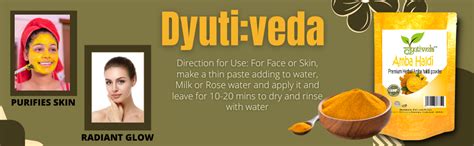 Dyuti:veda Natural Amba Haldi (आमा हल्दी) Powder for Skin Care, 100 gm ...