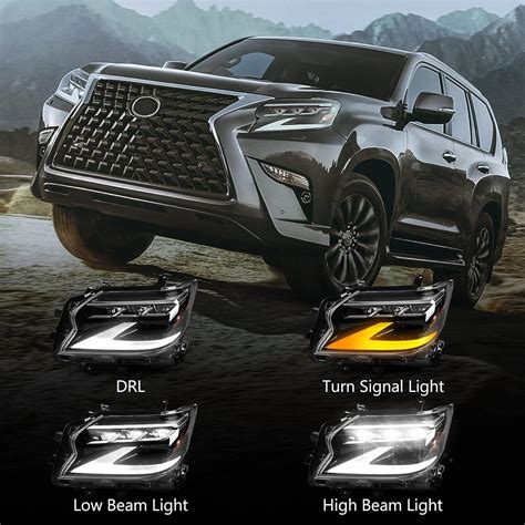 Buy FIONE for Lexus GX460 Headlight Assembly 2014 2015 2016 2017 2018 ...