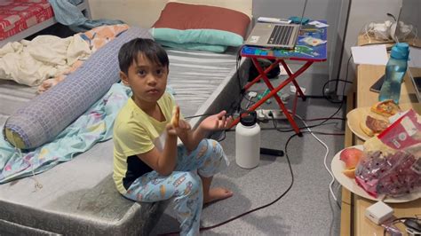 He was crying and wants snacks at 1:00 am. I asked him to heat his own ...