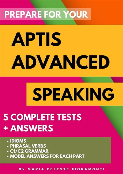 PREPARE FOR YOUR APTIS ADVANCED SPEAKING TESTS: 5 COMPLETE TESTS ...