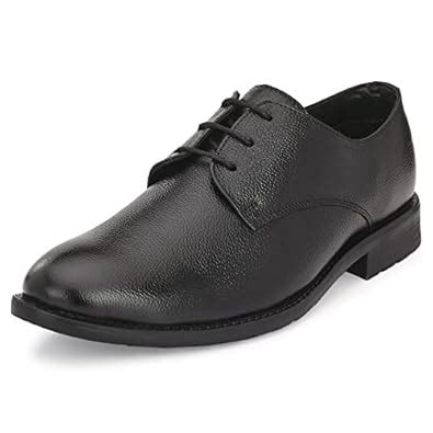 Buy Auserio Men's Full Grain Leather Derby Lace Up Formal Shoes | Anti ...