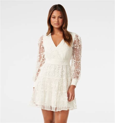 Buy Porcelain Frances Lace Mini Dress Online