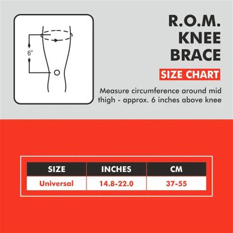 R.O.M Knee Brace 18" (46cm) - Adjustable Support - SAMSON Orthopaedics