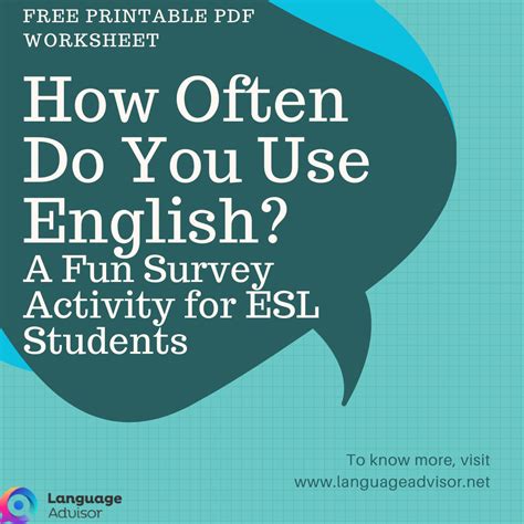 How Often Do You Use English? - Language Advisor