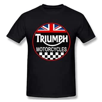 Buy Men's Novelty Shirts Fashion Triumph Motorcycles Graphic Printed ...
