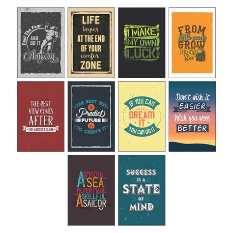 iberry's Motivational Quote Posters for Office and Student Room Walls ...