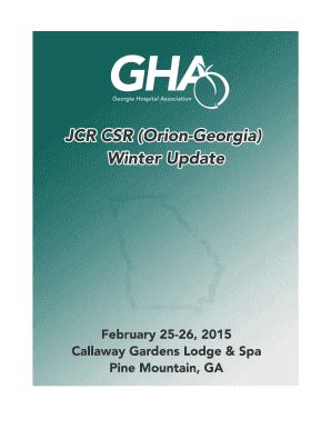 Csr Orion Georgia Update - Fill Online, Printable, Fillable, Blank ...