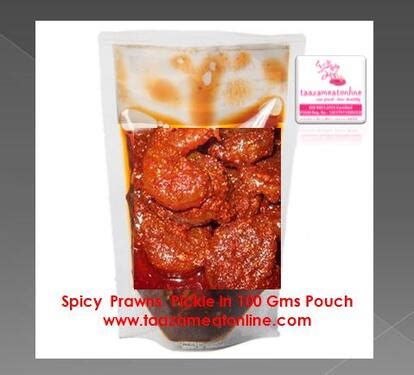 Spicy Prawns Pickle Ready To Eat Andhra Style 100 Gms - Catering ...