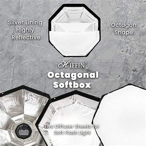 Hiffin 90 Cm Octagonal Softbox With S-Type Bracket Holder With Bowens ...