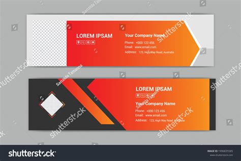 Image result for Email Signature Layout Rectangular Logo