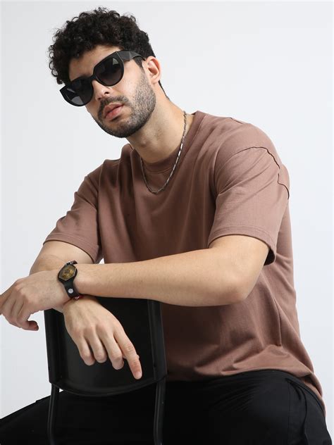 240 GSM OVERSIZE T SHIRT C-22 - LT BROWN