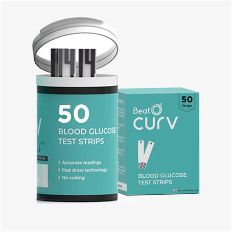 BeatO CURV - Blood Glucose 50 Test Strips : Amazon.in: Health ...