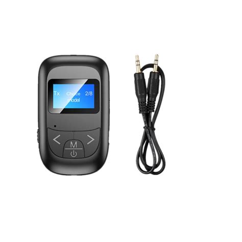 T14 2 in 1 Bluetooth Adapter Car Hands-free Call Bluetooth Receiver Tr ...