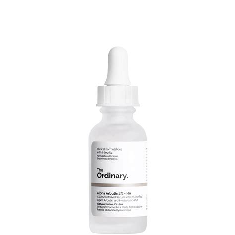 The Ordinary Alpha Arbutin and Hyaluronic Acid Stain Resistant Serum ...