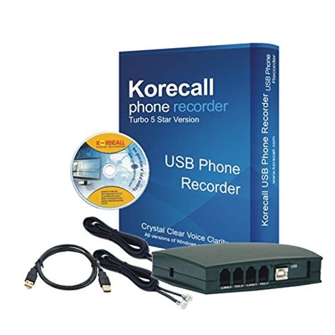 KORECALL 2 Line USB Phone Recorder Voice Logger : Amazon.in: Office ...