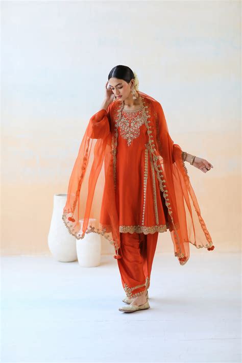 Fire rust kurta set – Aman Takyar