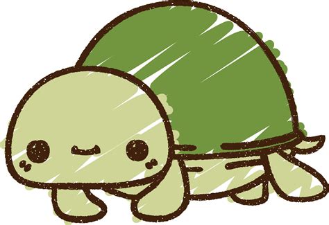 Cute Turtle Chalk Drawing 9812916 Vector Art at Vecteezy