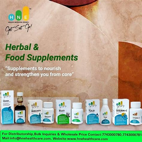 Herbal and Food Supplements HNE Healthcare Pvt Ltd