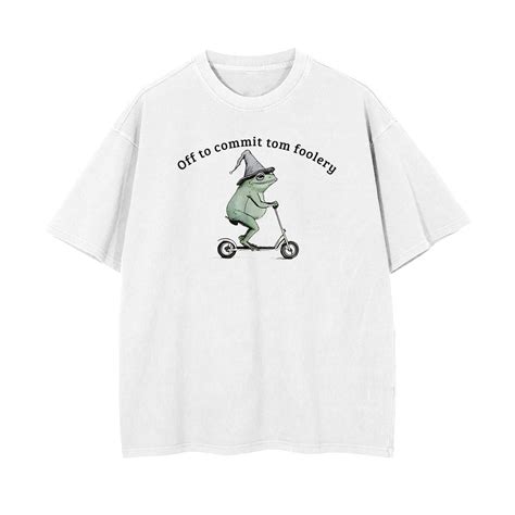Tomfoolery Oversized T-shirt - White – Provoke Store