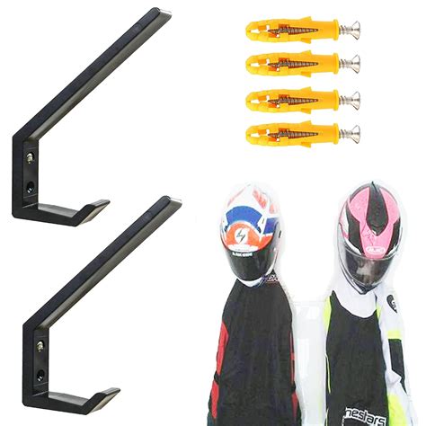 Pmsanzay Invisible Helmet Rack Plastic Black 4 Pack | Desertcart INDIA