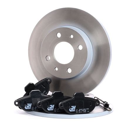 Kit Dischi E Pastiglie Freno Anteriore RIDEX 3405B0042 - Per VW Golf V, BMW 1, Fiat 500, Panda E Altri