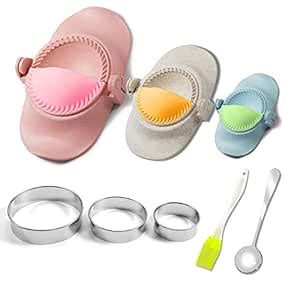 Buy Dumpling Maker, Empanadas Press Mold Maker Set With Dough Cutter ...