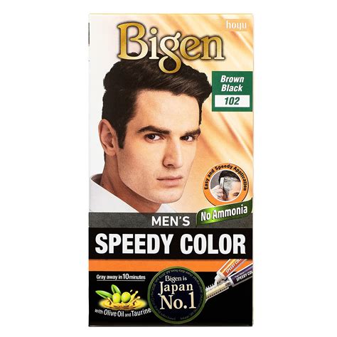 Bigen Men's Speedy Color, Hair Color, 80g - Brown Black 102 – Fetch N Buy