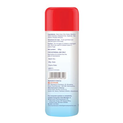 Candid Prickly Heat Menthol Cooling Powder, 120 gm Price, Uses, Side ...