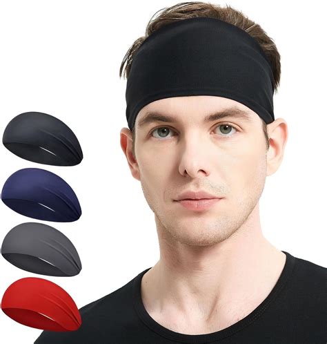 PAROPKAR Sports Headbands for Men and Women (4 Pack) - Lightweight ...