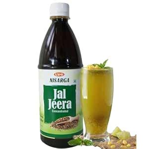 Nisarga Jal Jeera Concentrate - 750ml - With Sugar | Makes around 6 ...