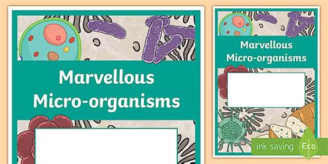 Marvellous Micro-organisms Year 6 Biological Sciences Editable Book Cover